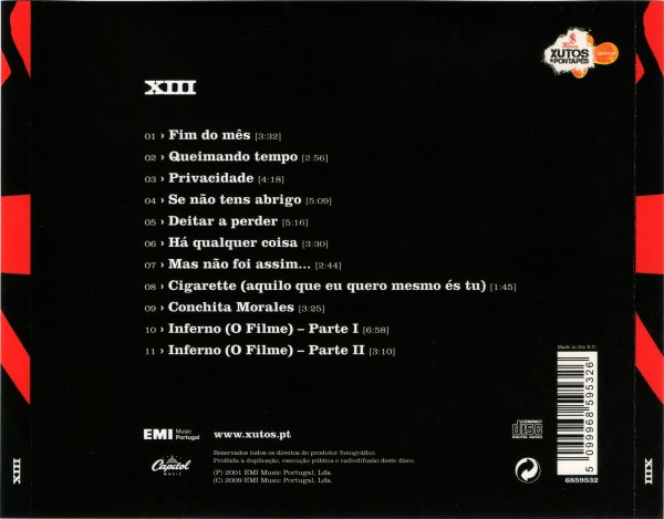 Xutos & Pontapés - XIII | EMI Music Portugal (6859532) - 2