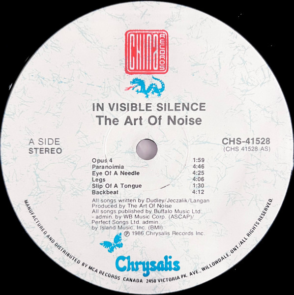 The Art Of Noise - In Visible Silence | China Records (CHS-41258) - 3 The Art Of Noise - In Visible Silence | China Records (CHS-41258) - 3