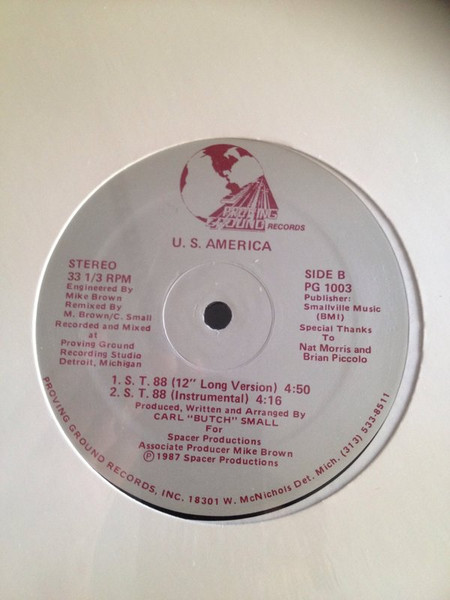 U.S. America - S.T. 88 (Scene Theme) / Party Line | Proving Ground Records (PG 1003) - 2 U.S. America - S.T. 88 (Scene Theme) / Party Line | Proving Ground Records (PG 1003) - 2