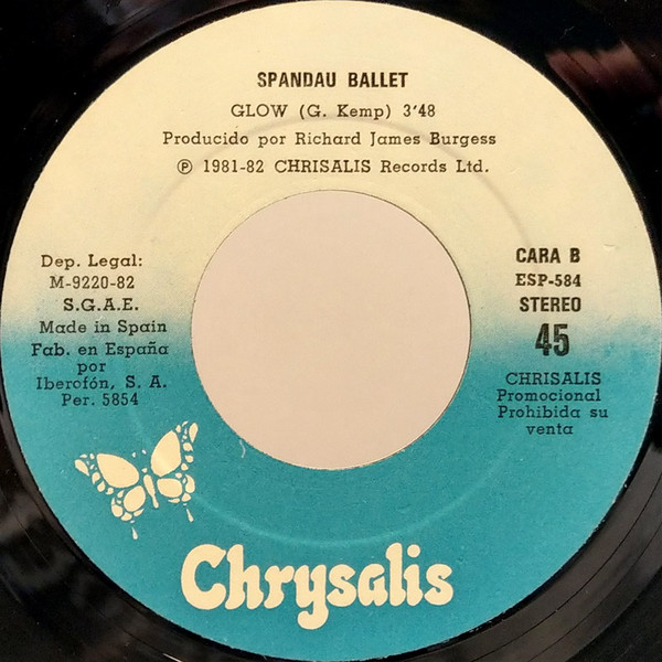 Spandau Ballet - Gently | Chrysalis (ESP-584) - 4