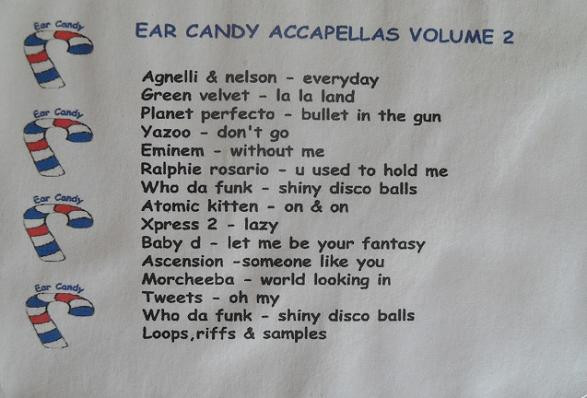 Various - Ear Candy Accapellas Volume 2 | Ear Candy (EARCANDY2) - main Various - Ear Candy Accapellas Volume 2 | Ear Candy (EARCANDY2) - main