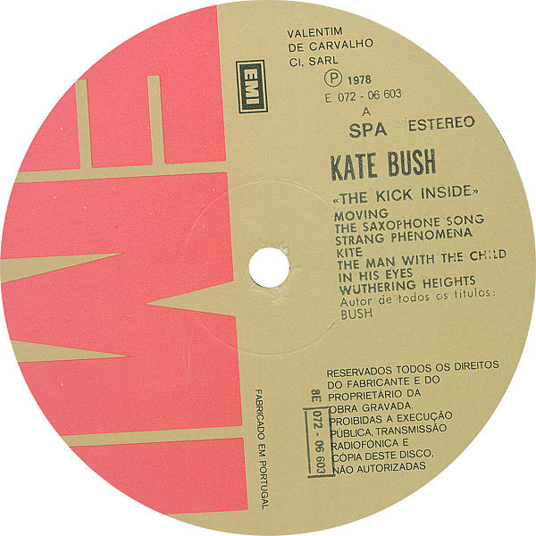 Kate Bush - The Kick Inside | EMI (8E 072 06 603) - 3 Kate Bush - The Kick Inside | EMI (8E 072 06 603) - 3