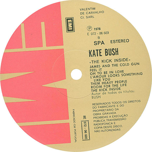 Kate Bush - The Kick Inside | EMI (8E 072 06 603) - 4 Kate Bush - The Kick Inside | EMI (8E 072 06 603) - 4
