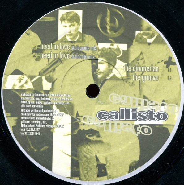 Callisto - Need Ur Love | Guidance Recordings (GDR 011) - main Callisto - Need Ur Love | Guidance Recordings (GDR 011) - main