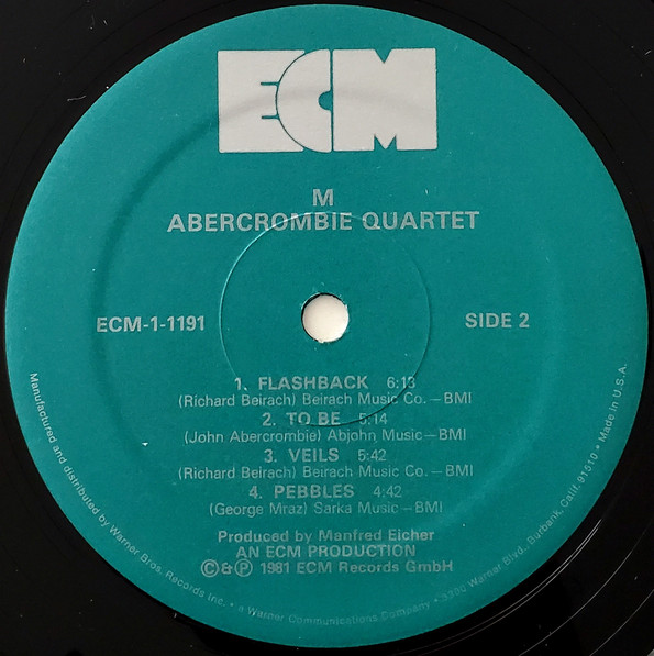 John Abercrombie Quartet - M | ECM Records (ECM-1-1191) - 4 John Abercrombie Quartet - M | ECM Records (ECM-1-1191) - 4