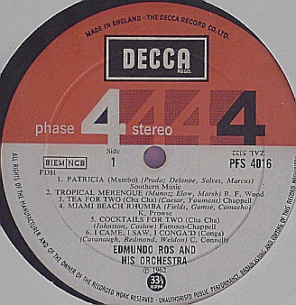 Edmundo Ros & His Orchestra - Dance Again | Decca (PFS 4016) - 3 Edmundo Ros & His Orchestra - Dance Again | Decca (PFS 4016) - 3
