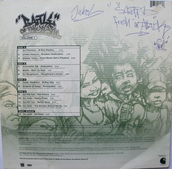 Various - Official Battle Of The Year Motion Soundtrack / Volume 1 | MZEE Records (MZEE 043) - 2