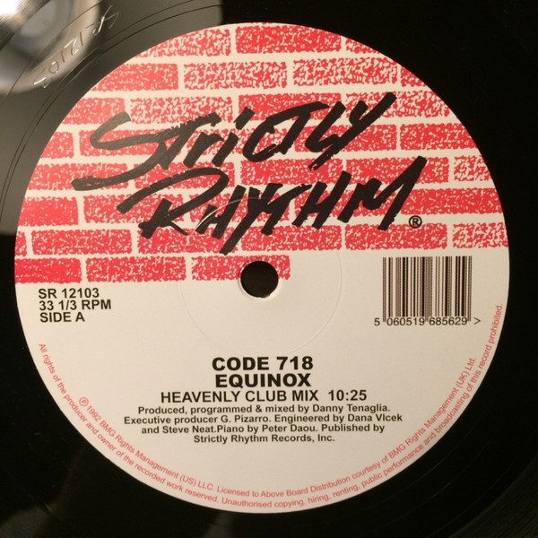 Code 718 - Equinox | Strictly Rhythm (SR12103)