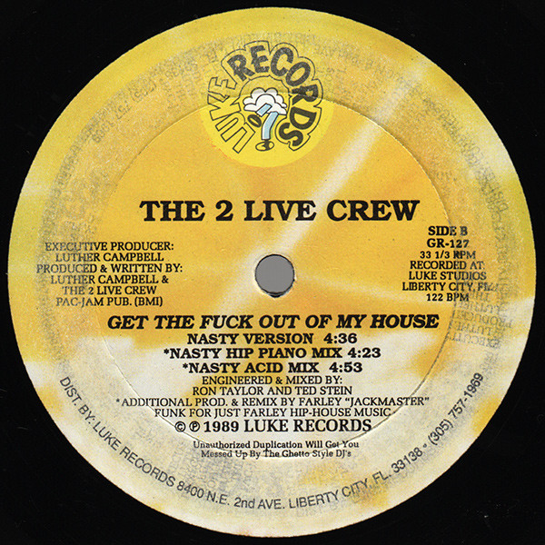 The 2 Live Crew - Me So Horny | Luke Records (GR-127) - 4 The 2 Live Crew - Me So Horny | Luke Records (GR-127) - 4