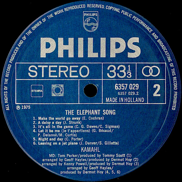 Kamahl - The Elephant Song | Philips (6357 029) - 4 Kamahl - The Elephant Song | Philips (6357 029) - 4