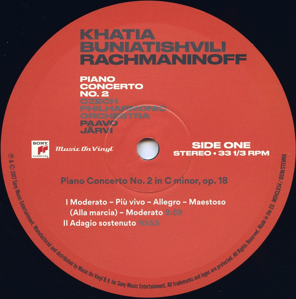 Khatia Buniatishvili , Sergei Vasilyevich Rachmaninoff , The Czech Philharmonic Orchestra , Paavo Järvi - Piano Concertos Nos 2&3 | Music On Vinyl (MOVCL034) - 3 Khatia Buniatishvili , Sergei Vasilyevich Rachmaninoff , The Czech Philharmonic Orchestra , Paavo Järvi - Piano Concertos Nos 2&3 | Music On Vinyl (MOVCL034) - 3