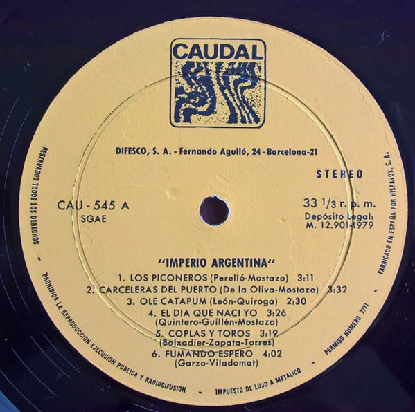 Imperio Argentina - Imperio Argentina | Caudal (CAU-545) - 3