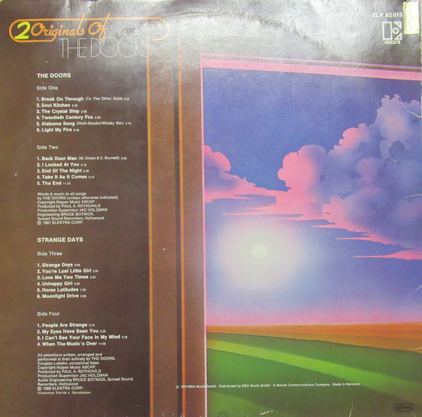 The Doors - 2 Originals Of The Doors | Elektra (ELK 62013) - 2