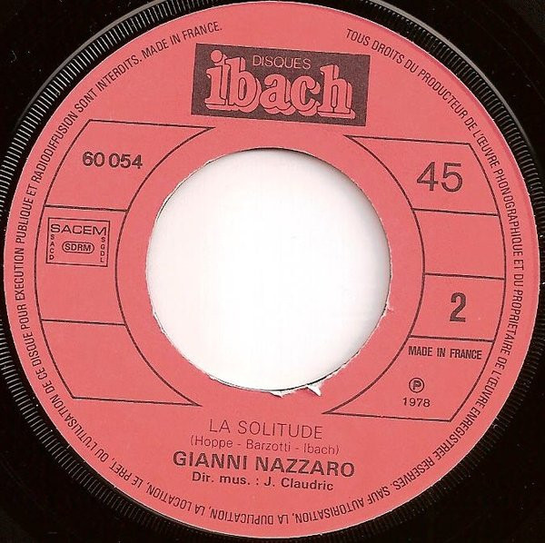 Gianni Nazzaro - Un Arrivederci | Disques Ibach (60 054) - 4