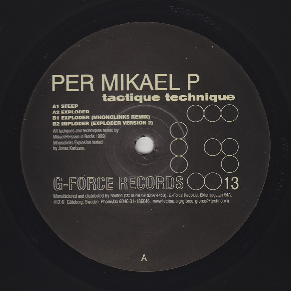 Per Mikael - Tactique Technique | G-Force Records (FORCE13) - main