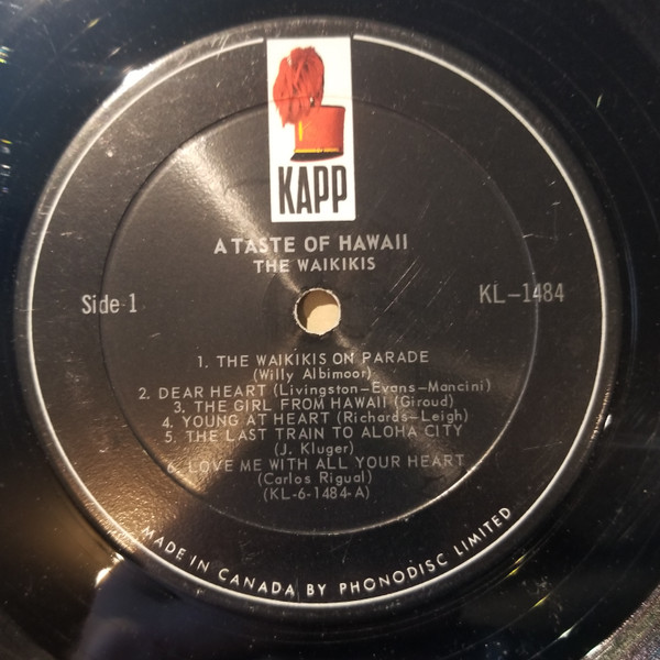 The Waikiki's - A Taste Of Hawaii [Vinyl] | Kapp Records (KL-1484) - 4