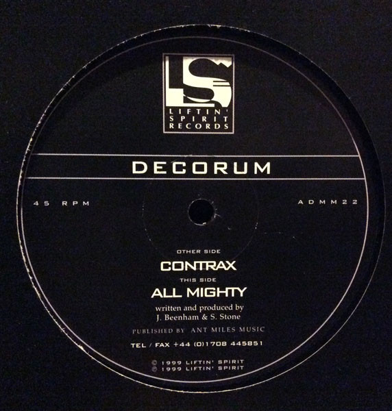 Decorum - Contrax / All Mighty | Liftin' Spirit Records (ADMM 22) - 2