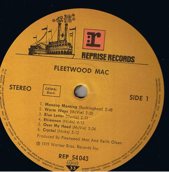 Fleetwood Mac - Fleetwood Mac | Reprise Records (REP 54043) - 3