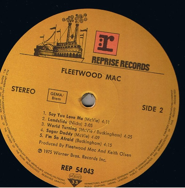 Fleetwood Mac - Fleetwood Mac | Reprise Records (REP 54043) - 4