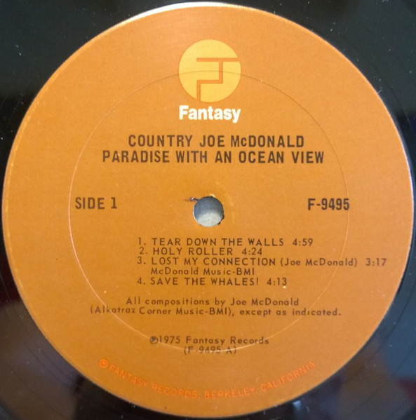 Country Joe McDonald - Paradise With An Ocean View | Fantasy (F-9495) - 4 Country Joe McDonald - Paradise With An Ocean View | Fantasy (F-9495) - 4