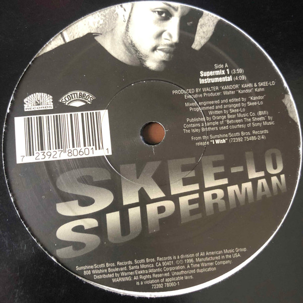 Skee-Lo - Superman | Scotti Bros. Records (72392 78060-1) - main Skee-Lo - Superman | Scotti Bros. Records (72392 78060-1) - main