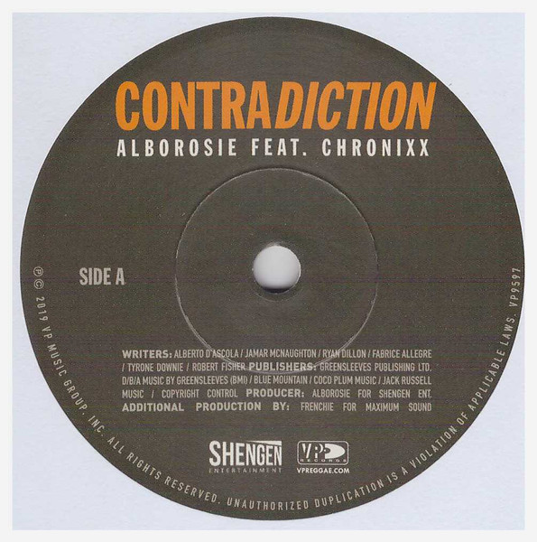 Alborosie Feat. Chronixx - Contradiction | VP Records (VP9597) - 3 Alborosie Feat. Chronixx - Contradiction | VP Records (VP9597) - 3