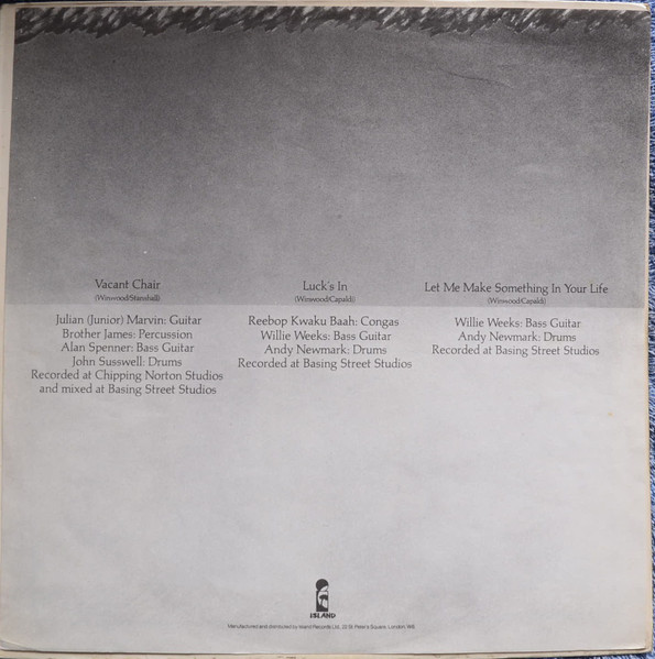 Steve Winwood - Steve Winwood | Island Records (5009 494) - 3