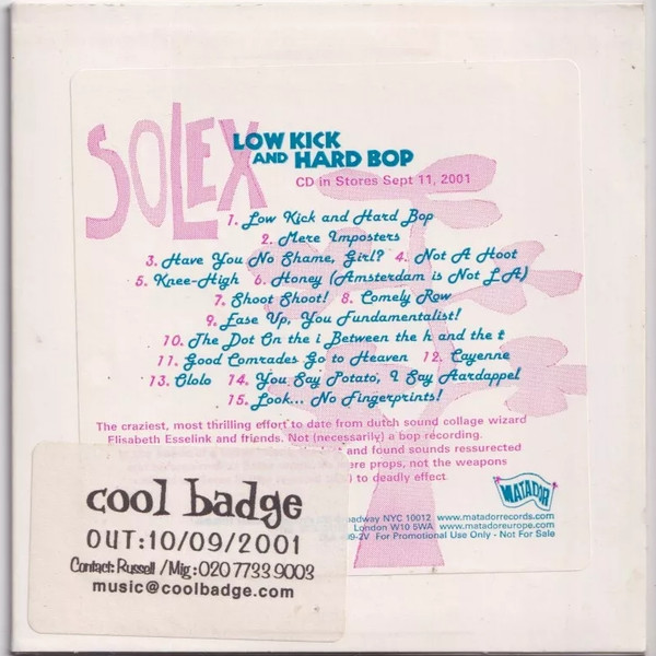 Solex - Low Kick And Hard Bop | Matador (OLE 499-2V) - 3