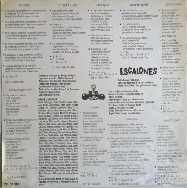 Escalones - ¡¡Salvese Quien Pueda!! | PDI (E-30.1603) - 2