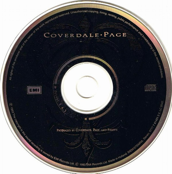 Coverdale Page - Coverdale • Page | EMI (0777 7 81401 2 2) - 3