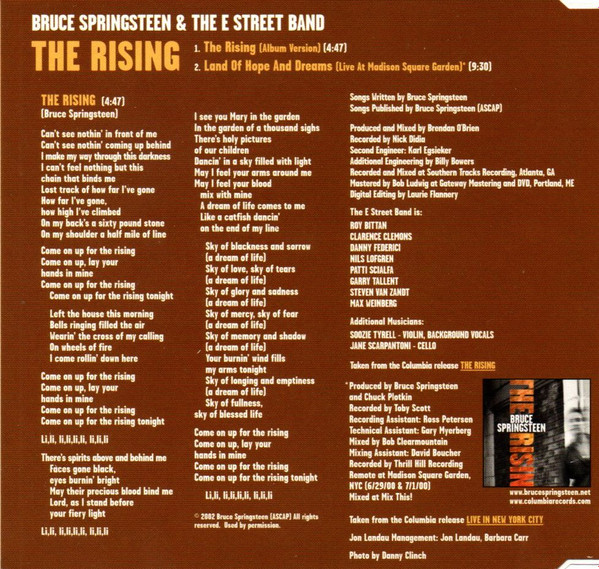 Bruce Springsteen - The Rising | Columbia (672997 1) - 3 Bruce Springsteen - The Rising | Columbia (672997 1) - 3