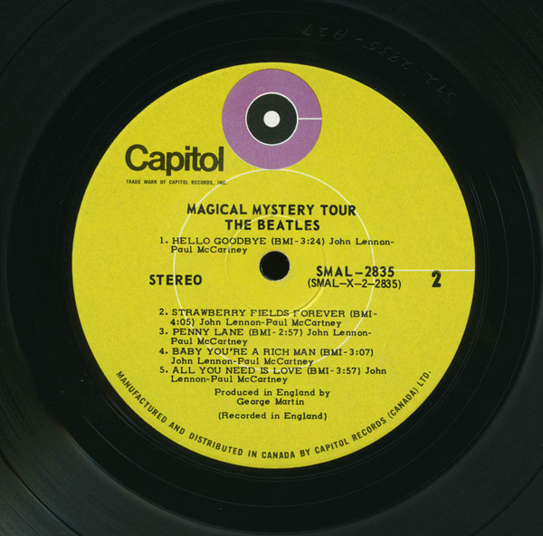 The Beatles - Magical Mystery Tour | Capitol Records (SMAL 2835) - 3 The Beatles - Magical Mystery Tour | Capitol Records (SMAL 2835) - 3