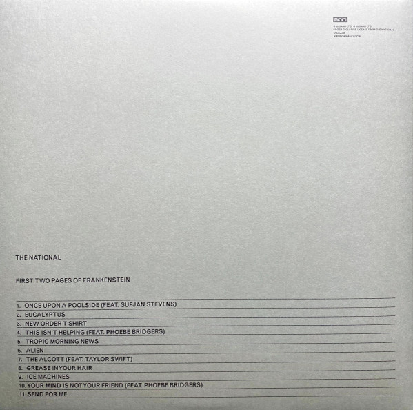 The National - First Two Pages Of Frankenstein | 4AD (4AD0566LP) - 4 The National - First Two Pages Of Frankenstein | 4AD (4AD0566LP) - 4