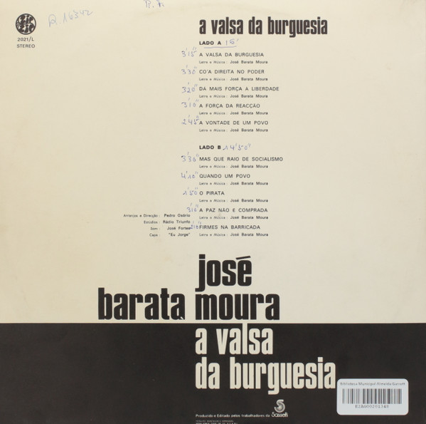 José Barata Moura - A Valsa Da Burguesia | Zip Zip (2021 L) - 2