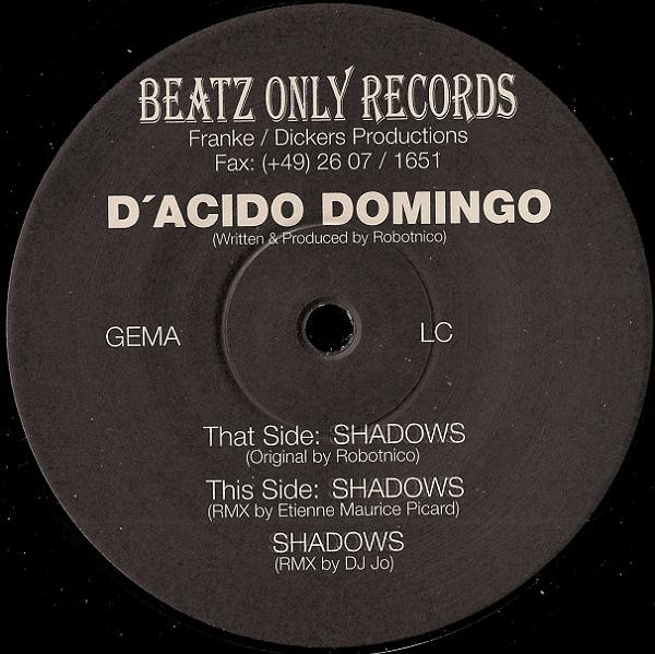 D'Acido Domingo - Shadows | Beatz Only Records (BO 002) - 2