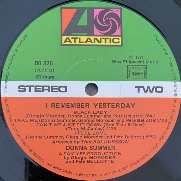 Donna Summer - I Remember Yesterday | Atlantic (50 376) - 4 Donna Summer - I Remember Yesterday | Atlantic (50 376) - 4