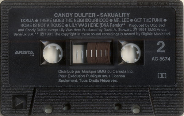 Candy Dulfer - Saxuality | Arista (AC 8674) - 4
