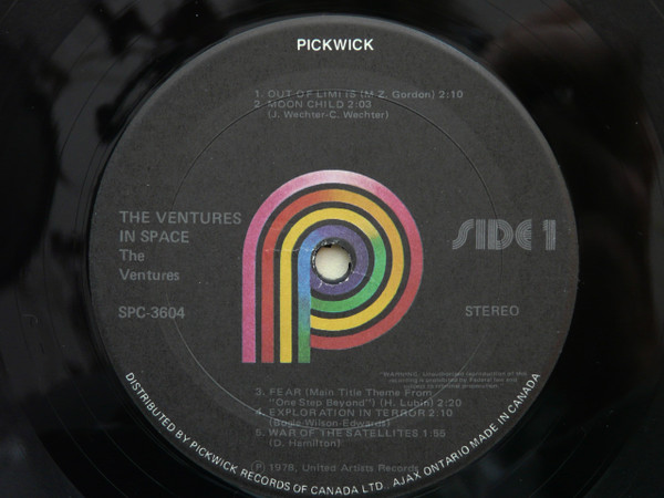 The Ventures - The Ventures In Space [Vinyl] | Pickwick (SPC-3604) - 3