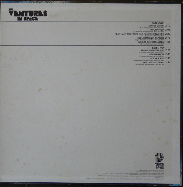 The Ventures - The Ventures In Space [Vinyl] | Pickwick (SPC-3604) - 2