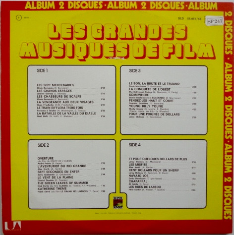 Various - Les Grandes Musiques De Film - Volume 6 | Sunset Records (SLD 55.057/58 SP 241) - 2