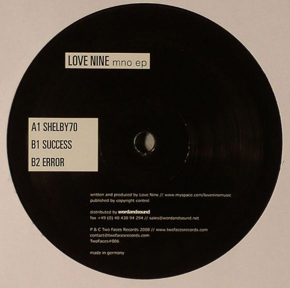 Love Nine - Mno EP | Two Faces (TF006) - main