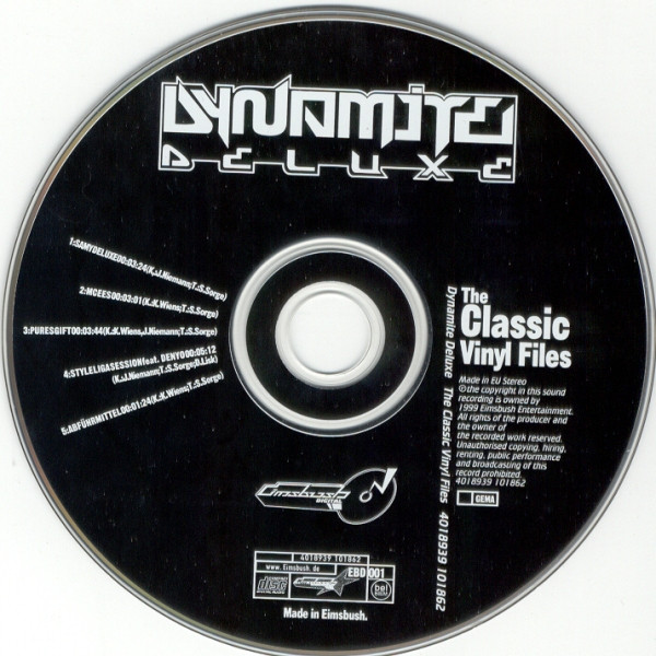 Dynamite Deluxe - The Classic Vinyl Files | Eimsbush (EBD 001) - 2