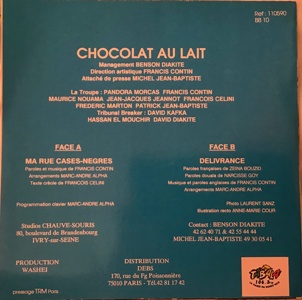 Chocolat Au Lait & Tribunal Breaker - Ma Rue Case-Negres | Not On Label (110590) - 2