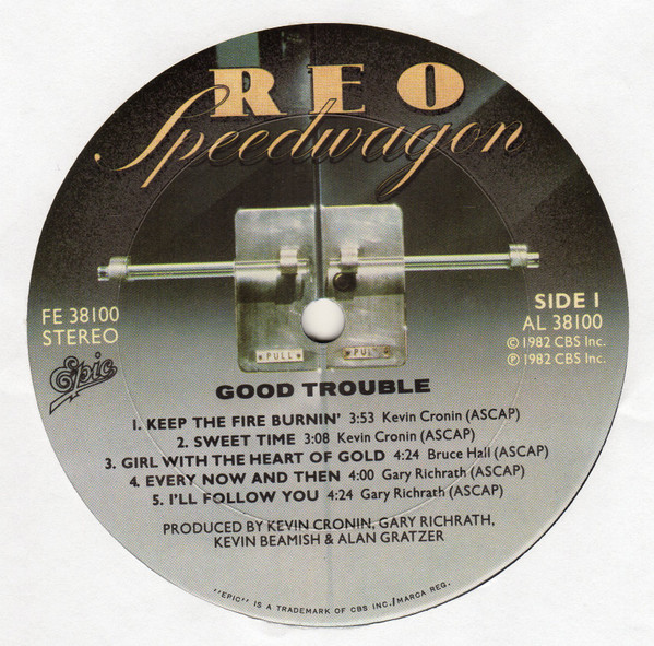 REO Speedwagon - Good Trouble | Epic (FE 38100) - 3 REO Speedwagon - Good Trouble | Epic (FE 38100) - 3