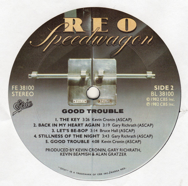 REO Speedwagon - Good Trouble | Epic (FE 38100) - 4 REO Speedwagon - Good Trouble | Epic (FE 38100) - 4