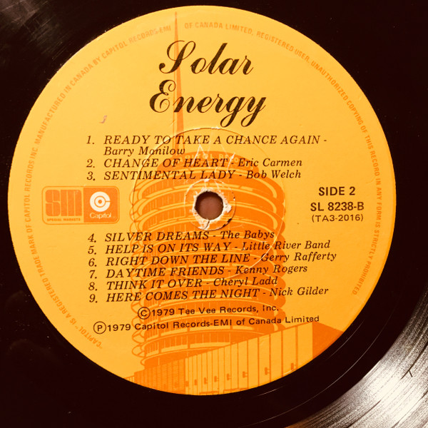 Various - Solar Energy | Tee Vee Records (TA3-2016) - 3