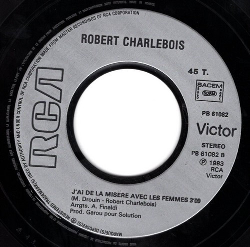 Robert Charlebois - J't'aime Comme Un Fou | RCA Victor (PB 61082) - 4