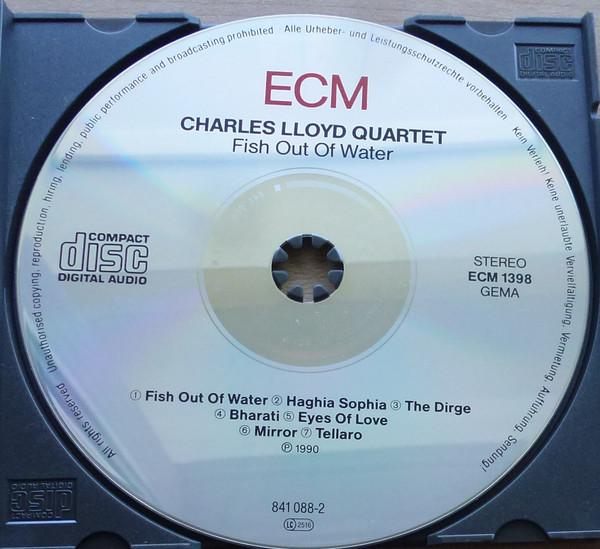The Charles Lloyd Quartet - Fish Out Of Water | ECM Records (ECM 1398) - 3