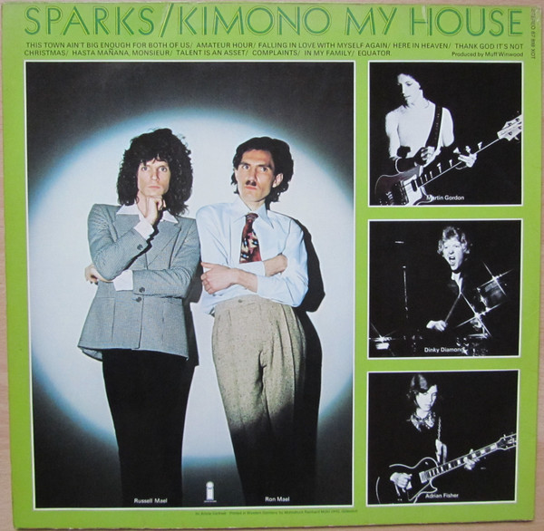 Sparks - Kimono My House | Island Records (87 818 XOT) - 2 Sparks - Kimono My House | Island Records (87 818 XOT) - 2