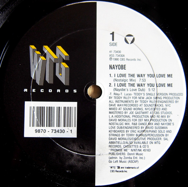 Nayobe - I Love The Way You Love Me | WTG Records (41 73430)